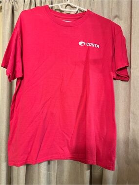 Costa Short Sleeve T-Shirt in Bright Pink